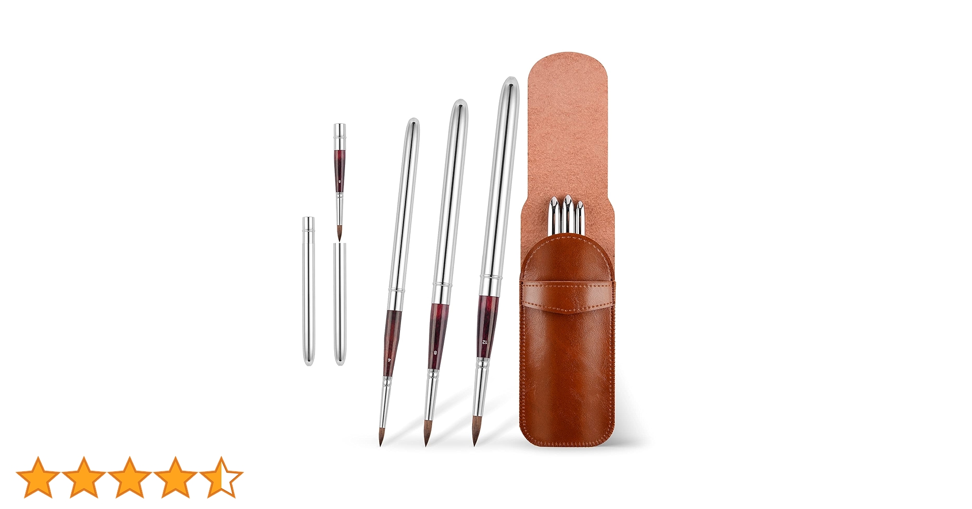 Amazon.co.jp: Kolinsky トラベル水彩筆 セーブルヘア ラウンド水彩